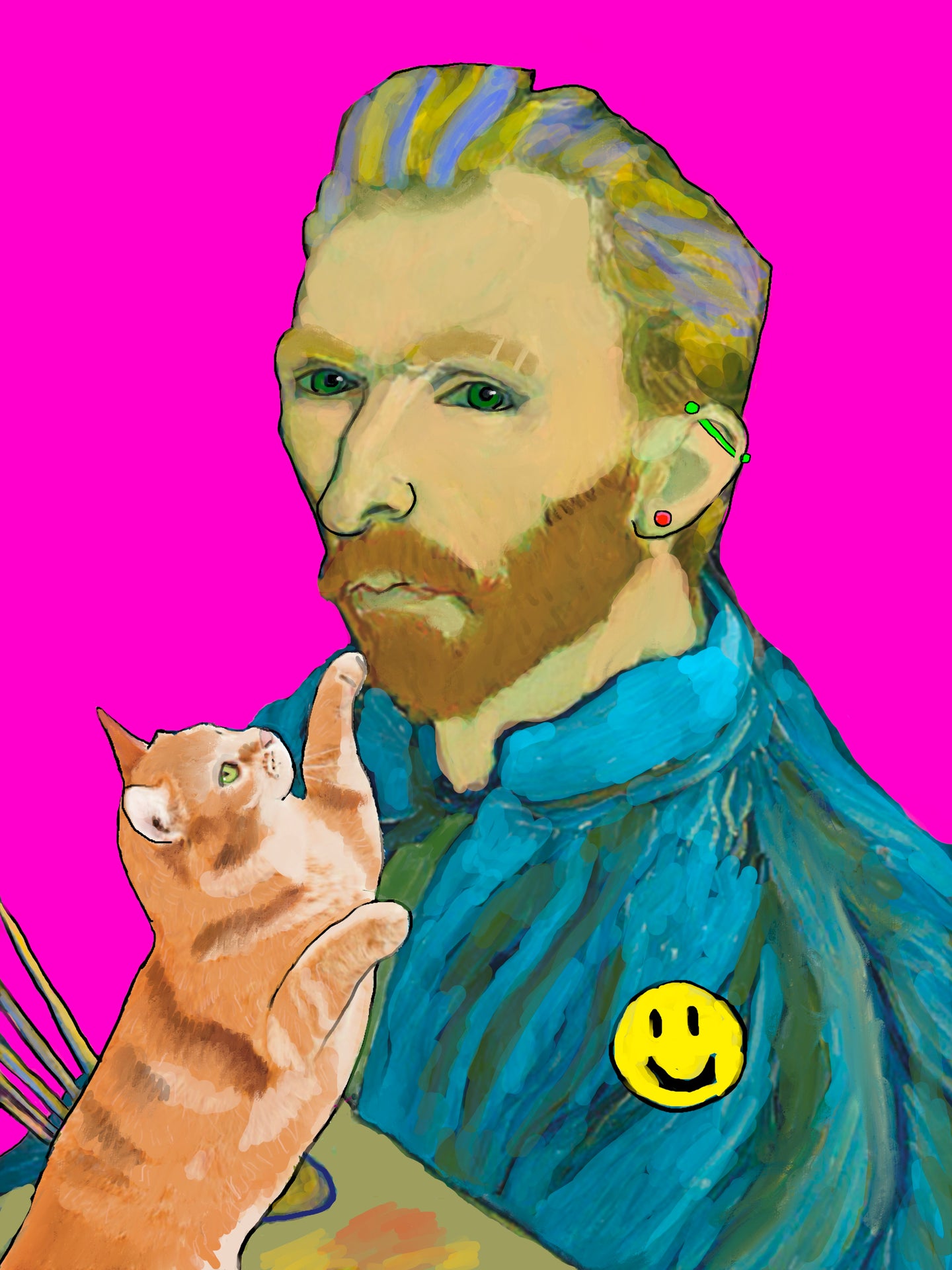 Cool Van Gogh Poster Print