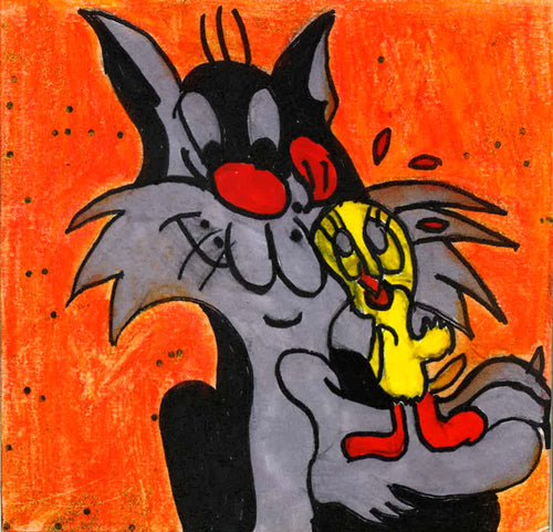 Tweety Bird and Sylvester Cat