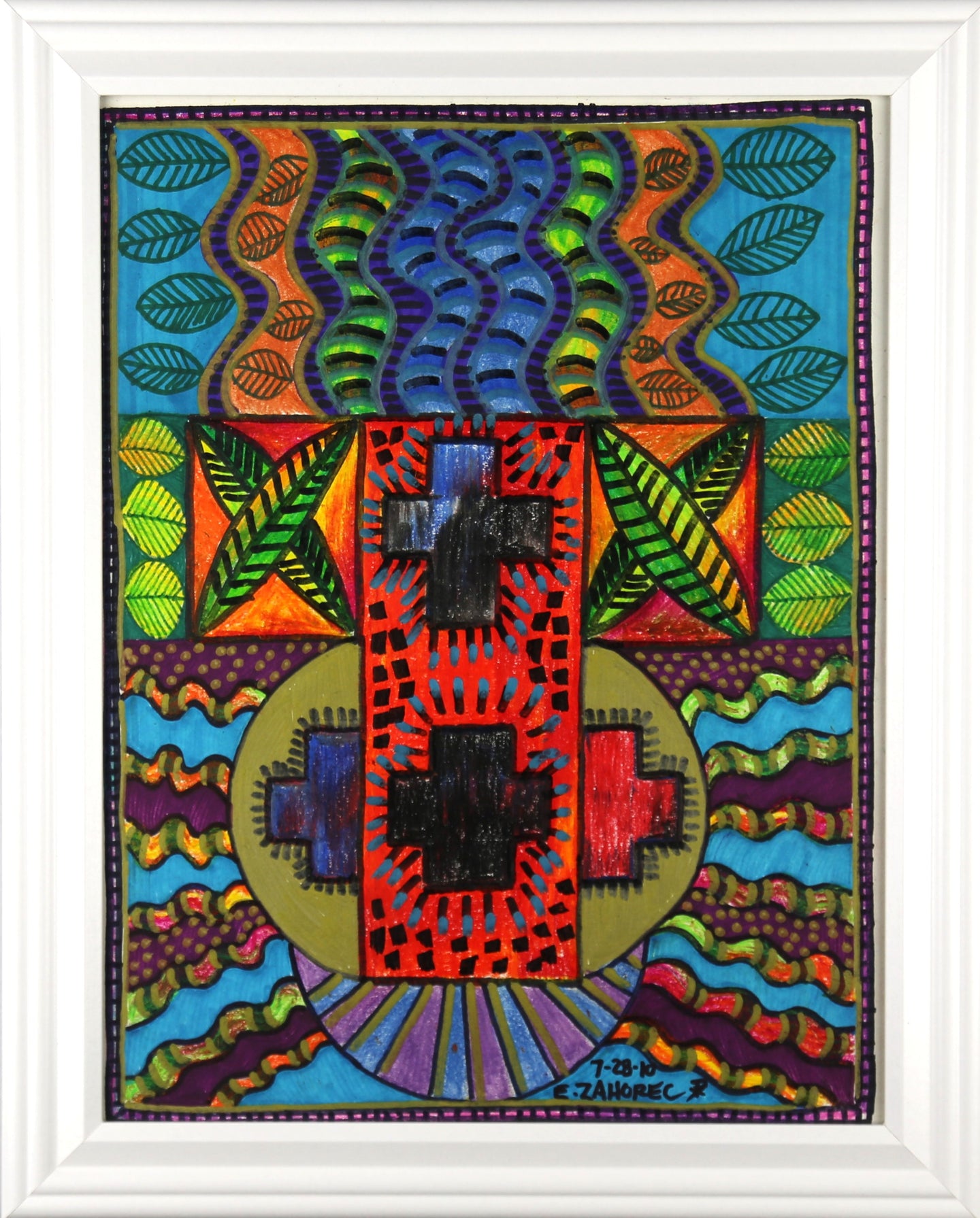 Waves Around the Tau Cross and Circles